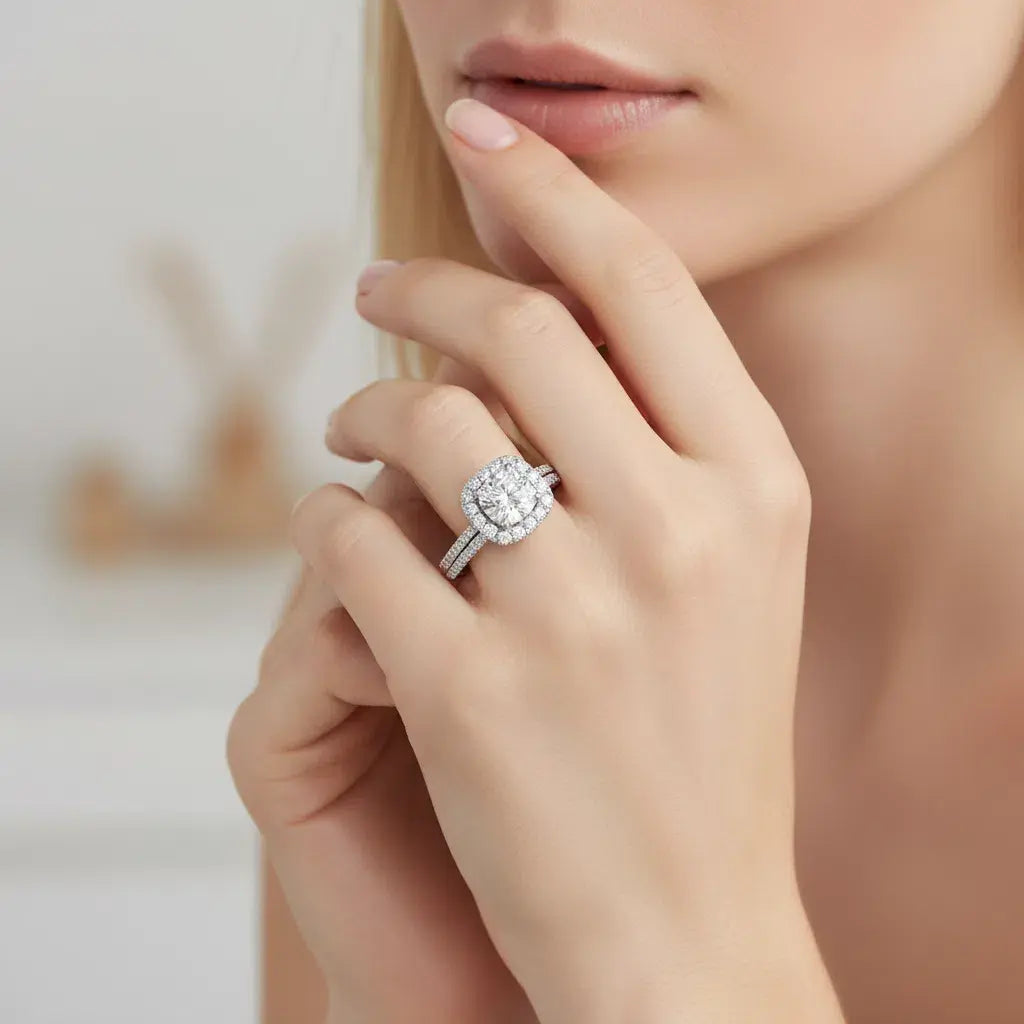 JZ45 1CT Sterling Silver S925 Moissanite Diamond 50%offamazon