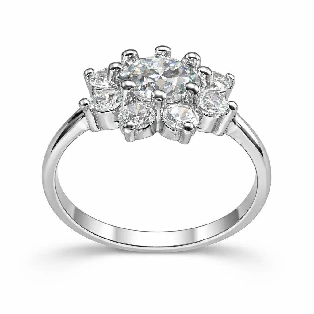 JZ43 1CT Sterling Silver S925 Moissanite Diamond 50%offamazon