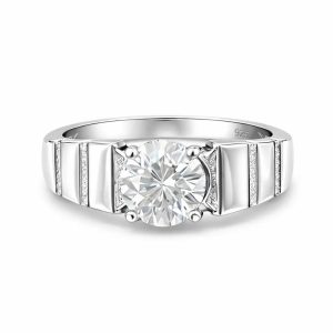 JZ41 1CT Sterling Silver S925 Moissanite Diamond 50%offamazon