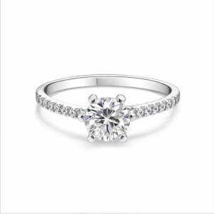 JZ38 1CT Sterling Silver S925 Moissanite Diamond 50%offamazon