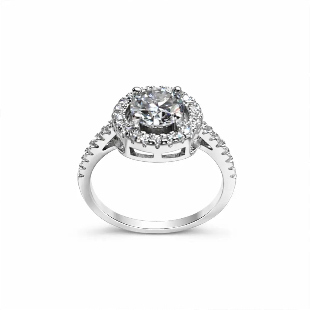 JZ09 1CT Sterling Silver S925 Moissanite Diamond 50%offamazon