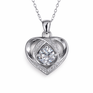 XL67 1CT Sterling Silver S925 Moissanite Diamond 50%offamazon