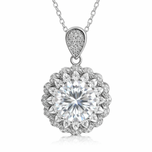 XL58 5CT Sterling Silver S925 Moissanite Diamond 50%offamazon