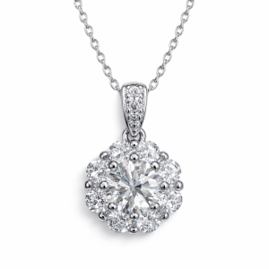 XL37 1CT Sterling Silver S925 Moissanite Diamond 50%offamazon