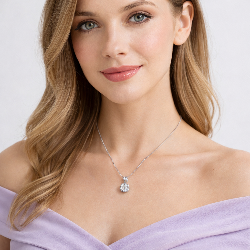 XL29 1CT Sterling Silver S925 Moissanite Diamond 50%offamazon