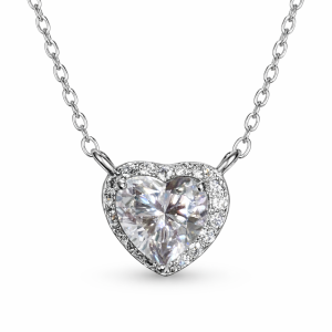 XL19 1CT Stering Sliver Moissanite Necklace 50%offamazon