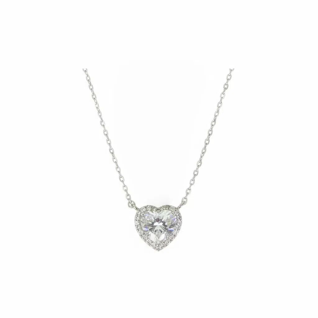 XL19 1CT Stering Sliver Moissanite Necklace 50%offamazon