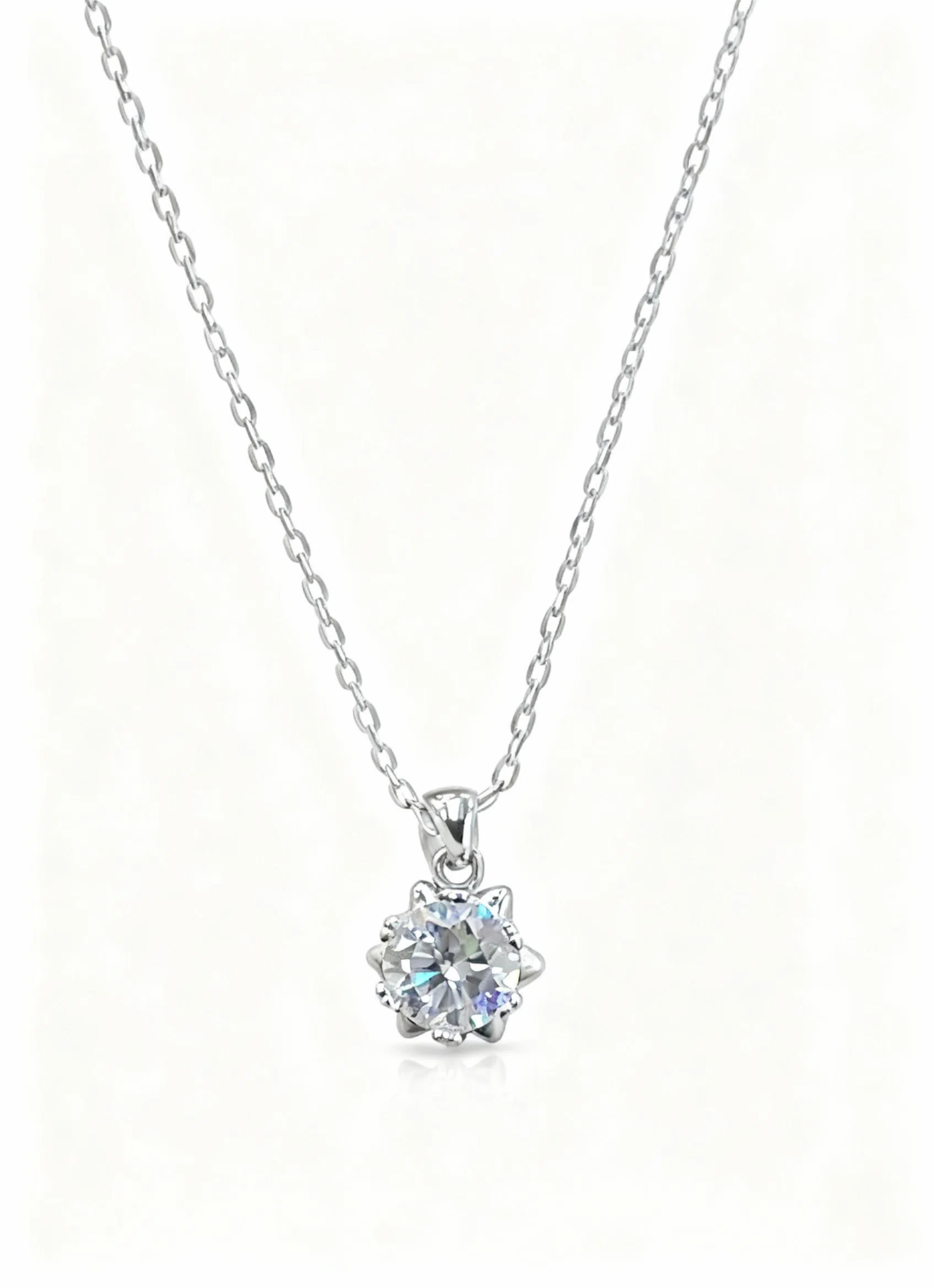 XL17 1CT Sterling Silver S925 Moissanite Diamond 50%offamazon