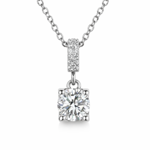XL09 1CT Sterling Silver S925 Moissanite Diamond 50%offamazon
