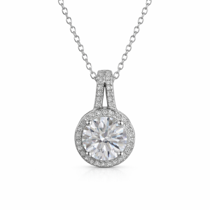 XL08 2CT Sterling Silver S925 Moissanite Diamond 50%offamazon