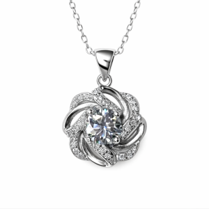 XL07 1CT Sterling Silver S925 Moissanite Diamond 50%offamazon