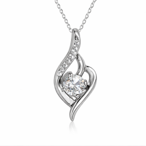 XL03 1CT Sterling Silver S925 Moissanite Diamond 50%offamazon