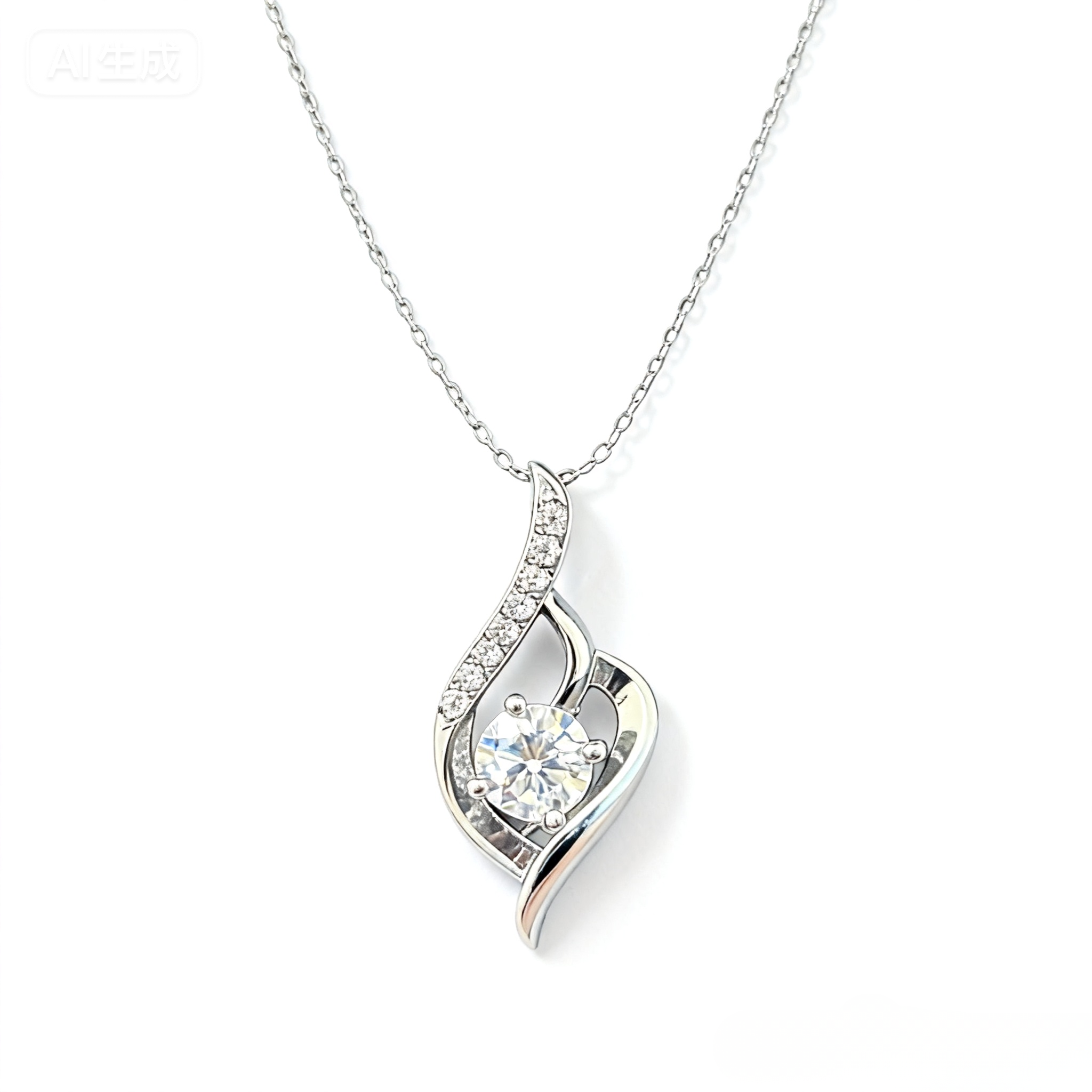 XL03 1CT Sterling Silver S925 Moissanite Diamond 50%offamazon