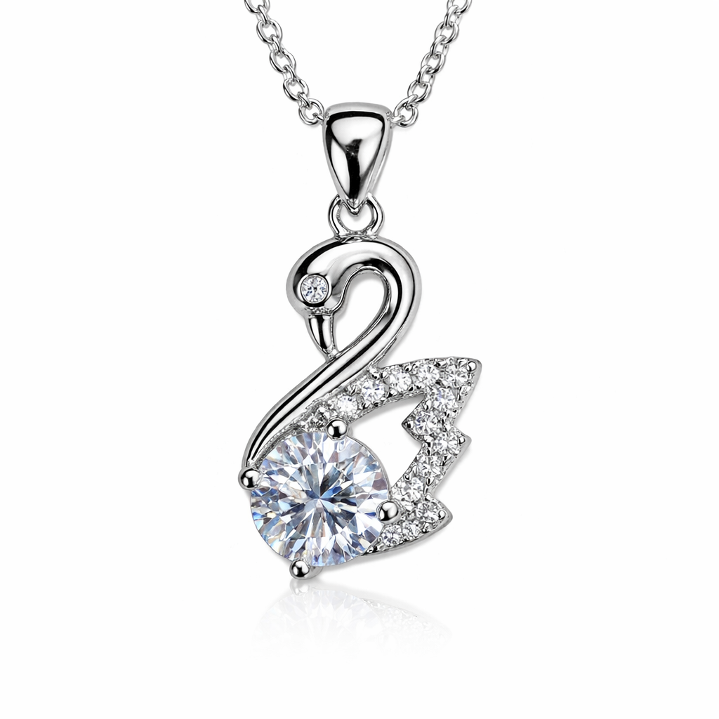 XL02 1CT Sterling Silver S925 Moissanite Diamond 50%offamazon