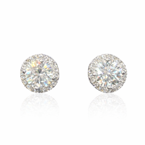 ER52 1CT Sterling Silver S925 Moissanite Diamond 50%offamazon