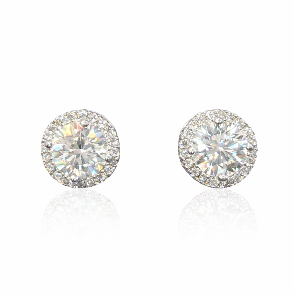 ER52 1CT Sterling Silver S925 Moissanite Diamond 50%offamazon