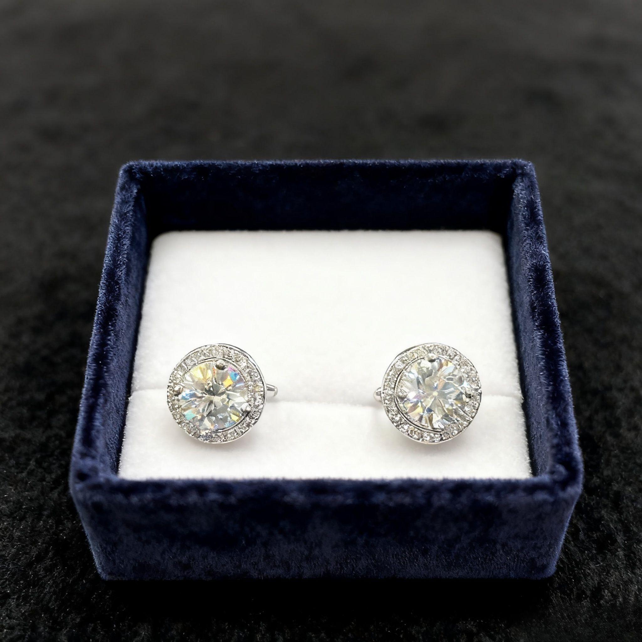 ER52 1CT Sterling Silver S925 Moissanite Diamond 50%offamazon