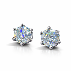 ER51 1CT Sterling Silver S925 Moissanite Diamond 50%offamazon