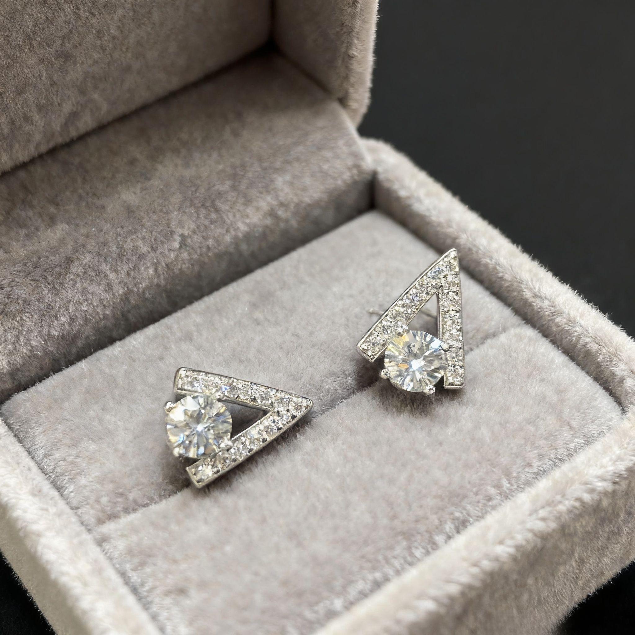 ER42 1CT Sterling Silver S925 Moissanite Diamond 50%offamazon
