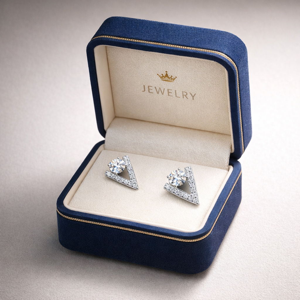 ER42 1CT Sterling Silver S925 Moissanite Diamond 50%offamazon
