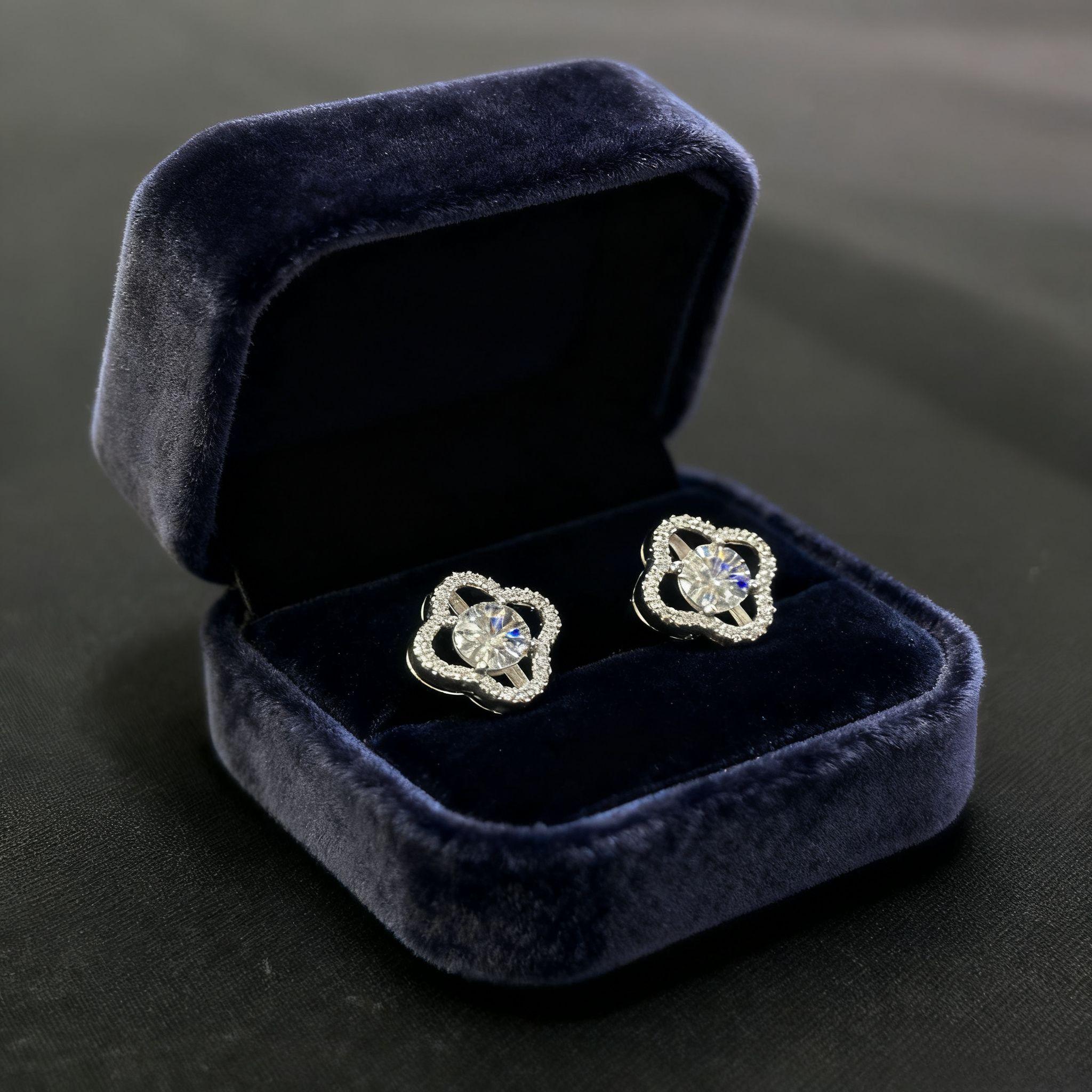 ER37 1CT Sterling Silver S925 Moissanite Diamond 50%offamazon