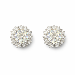 ER36 1CT Sterling Silver S925 Moissanite Diamond 50%offamazon
