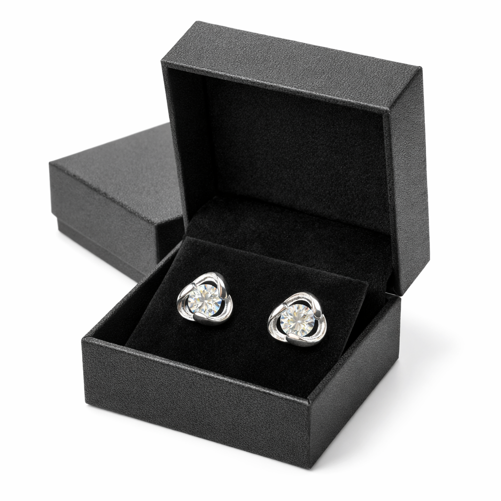 ER33 1CT Sterling Silver S925 Moissanite Diamond 50%offamazon