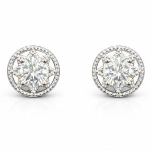 ER23 1CT Sterling Silver S925 Moissanite Diamond 50%offamazon