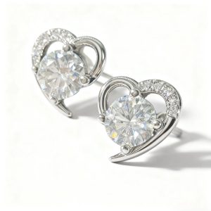 ER17 1CT Sterling Silver S925 Moissanite Diamond 50%offamazon