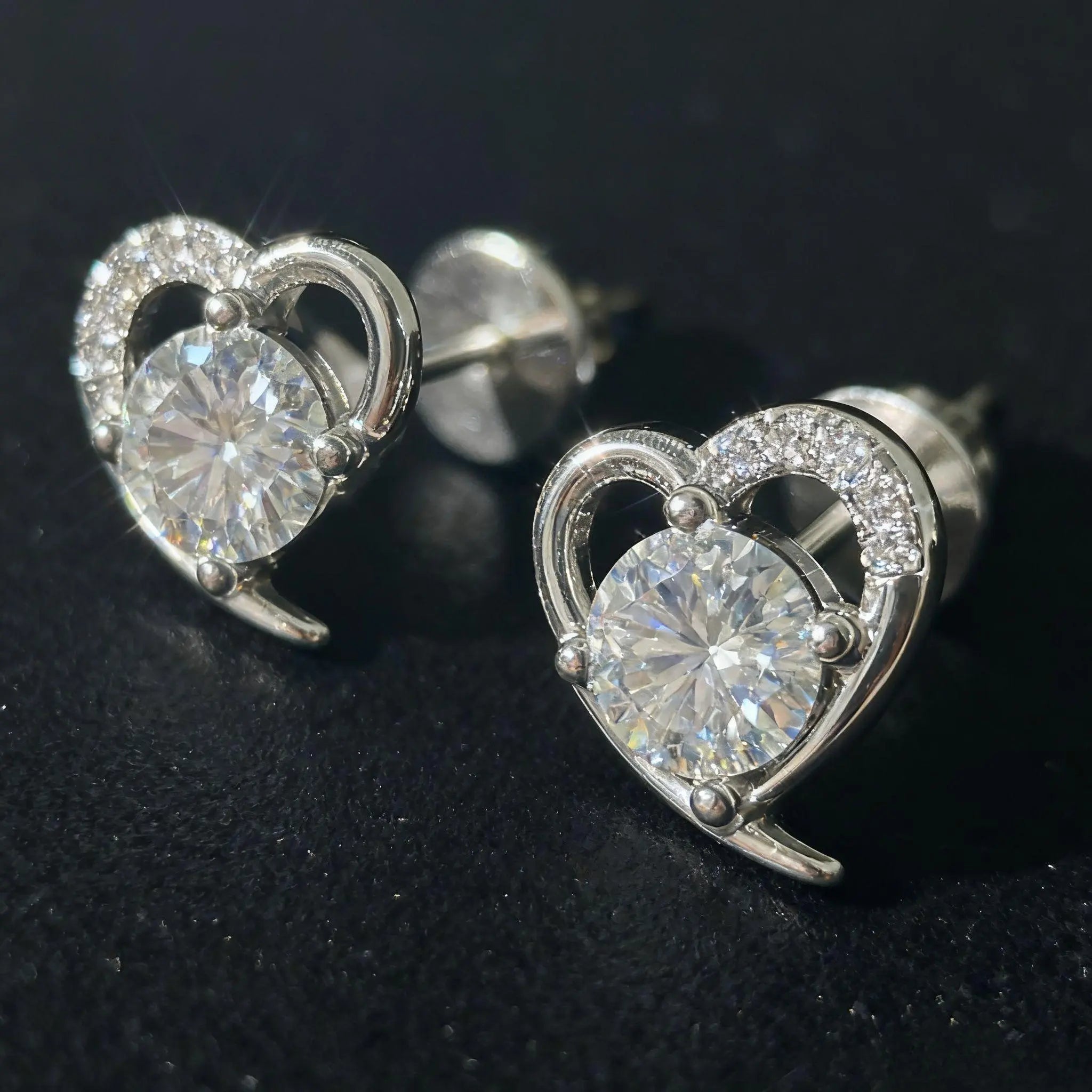 ER17 1CT Sterling Silver S925 Moissanite Diamond 50%offamazon