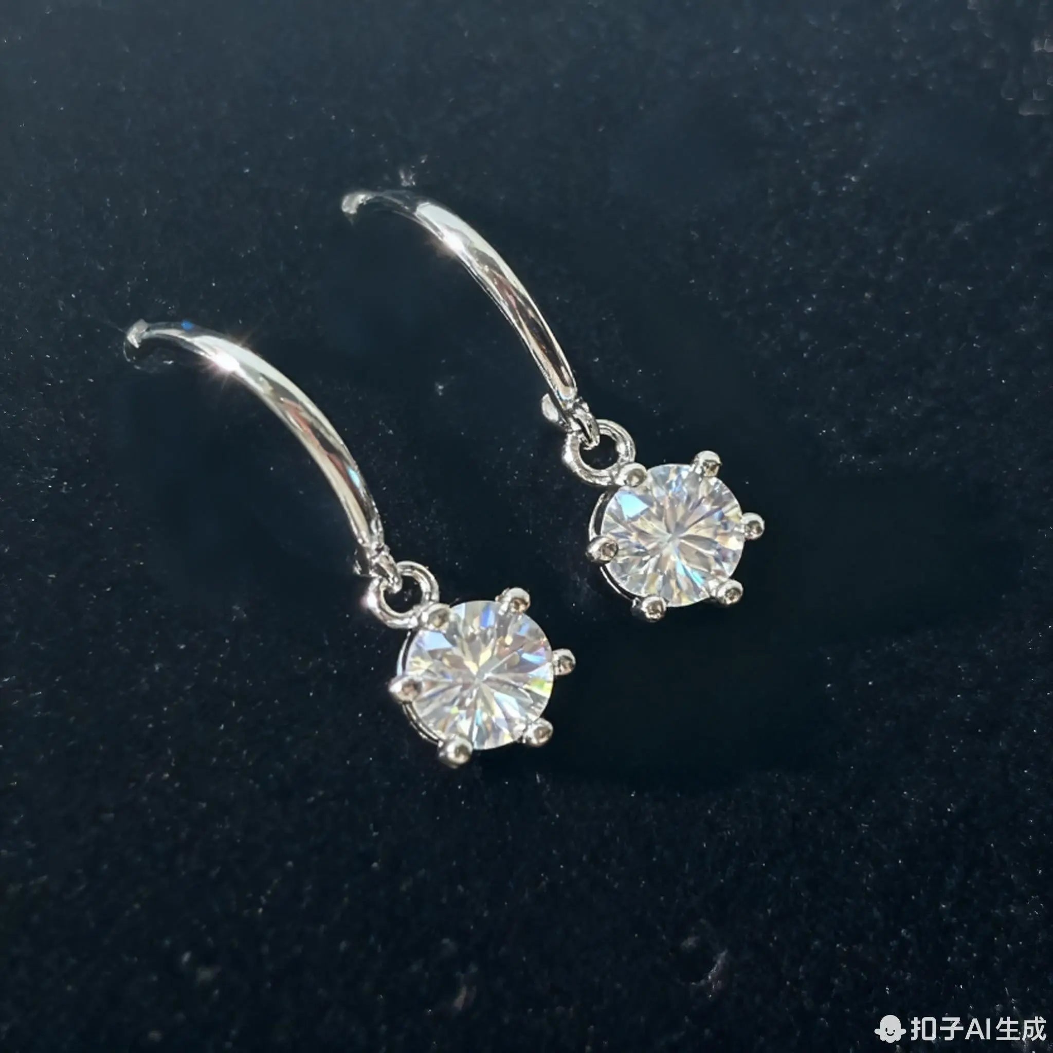 ER06 1CT Sterling Silver S925 Moissanite Diamond 50%offamazon