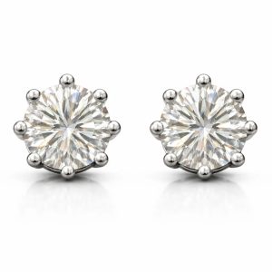 ER04 1CT Sterling Silver S925 Moissanite Diamond 50%offamazon