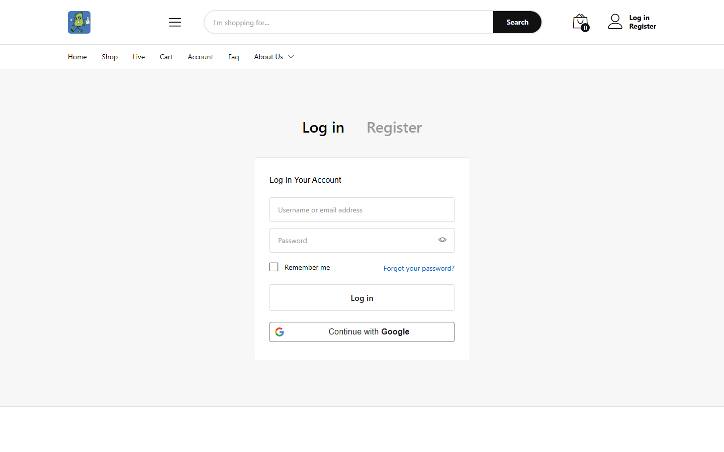 Web: Login