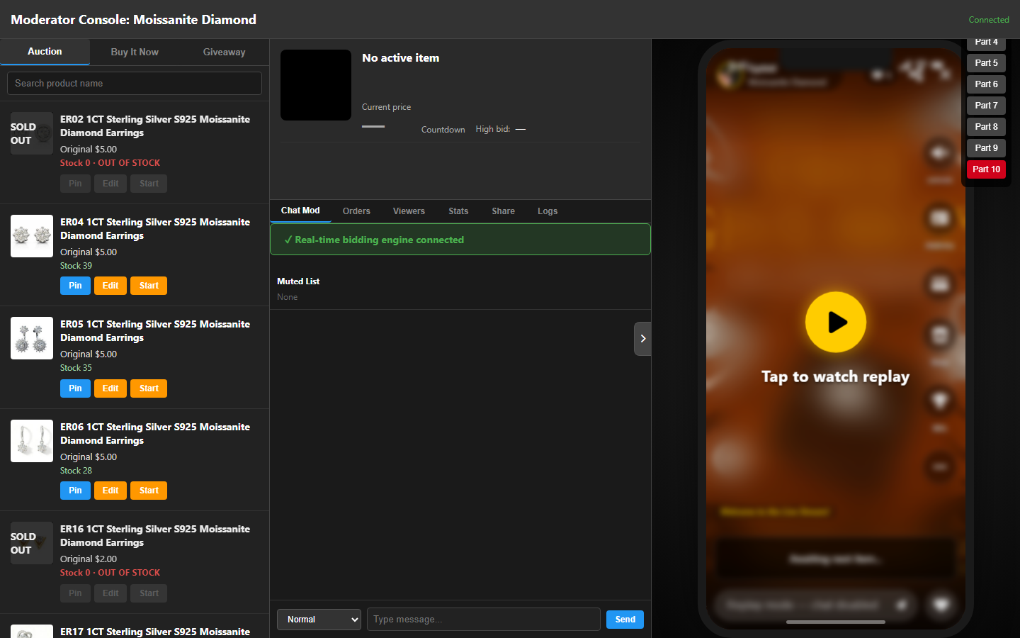 Web: Moderator Console