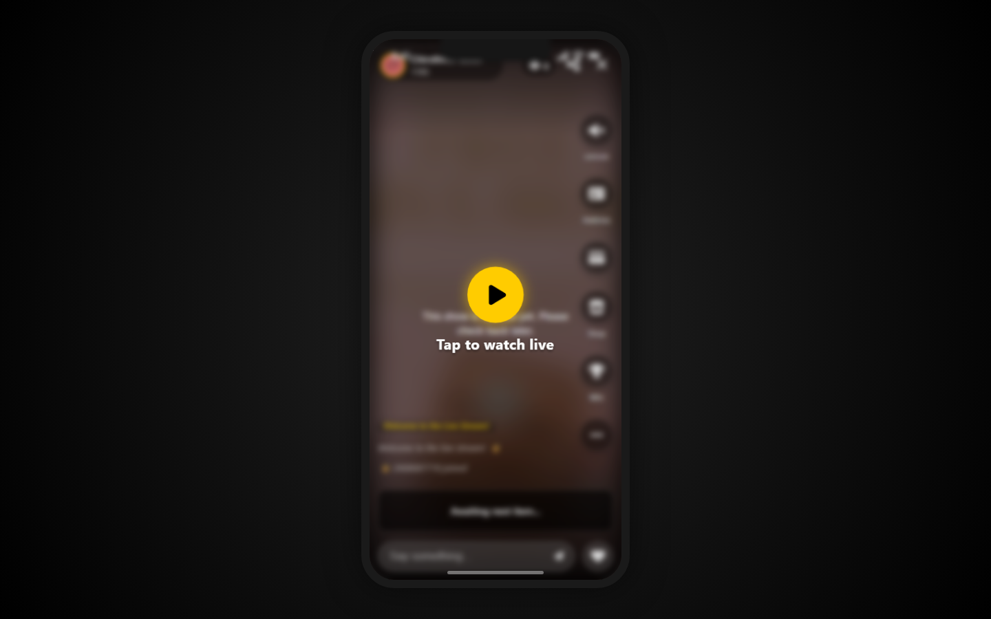 Web: Live room