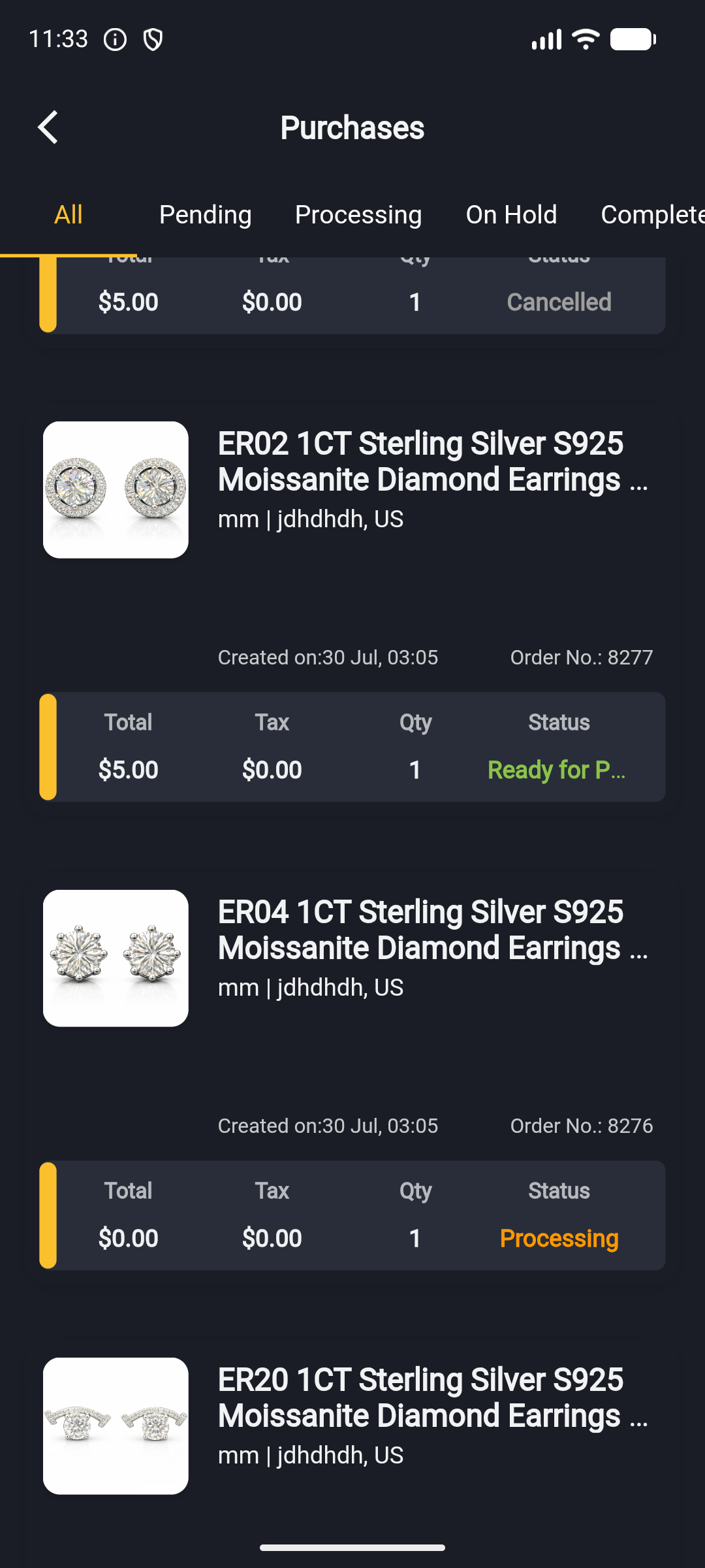App: Ready for Pickup status